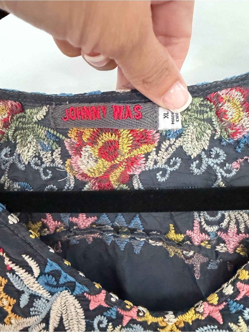 Johnny was Rosetta heavily embroidered tunic blouse RARE! - Picture 4 of 7